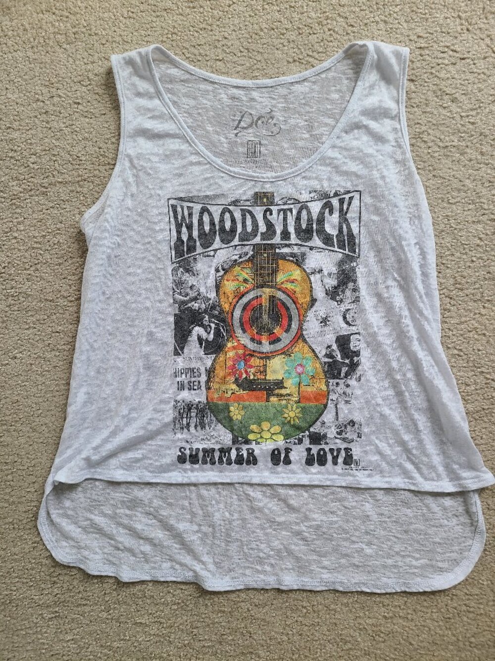 Woodstock graphic tank top